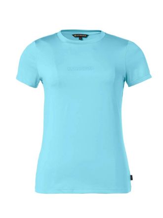 Goldbergh Womens Avery Short Sleeve Top In Atlantic Blue