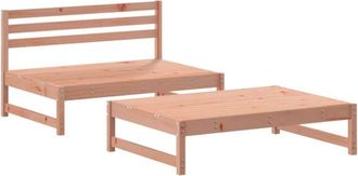 vidaXL 2 Piece Garden Lounge Set Solid Wood Douglas vidaXL