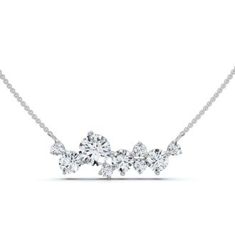 Pompeii3 1Ct Diamond Constellation Pendant Lab Grown Necklace 18 Chain