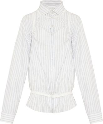 Maison Margiela Camicia a righe - Bianco