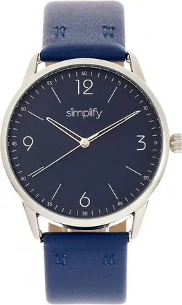 Simplify The 6300 Blue Dial Blue Leather Watch SIM6304
