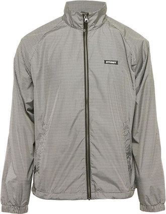 Stüssy 2020s jack met pied-de-poule print - Zwart