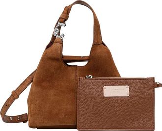 Coccinelle Kleine Su&egrave;de Schoudertas - Dames - Handtassen - Bruin - ONE Size - Su&egrave;de - Tassen