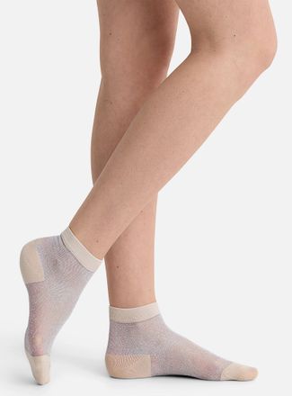 Simons Womens Shimmery sheer ankle socks