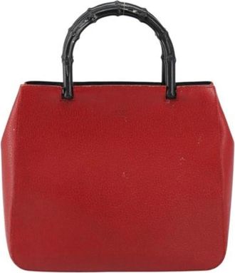 Gucci Pre-owned Handbags, female, Red, Size: ONE SIZE Pre-owned Vintage Handbag