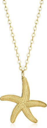 Canaria Canaria Italian 10kt Yellow Gold Starfish Necklace