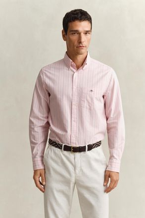 GANT Men Striped Classic Oxford Shirt (XXXL) WASHED PINK