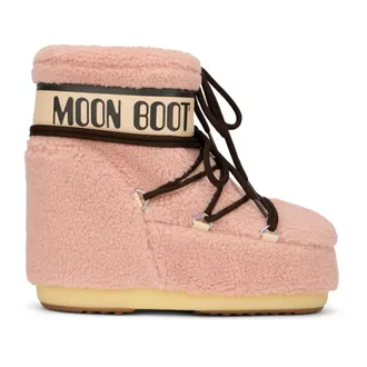 Moon Boot Moon Boot, Winter Boots, female, Pink, Size: 9 US Icon Low in Teddy