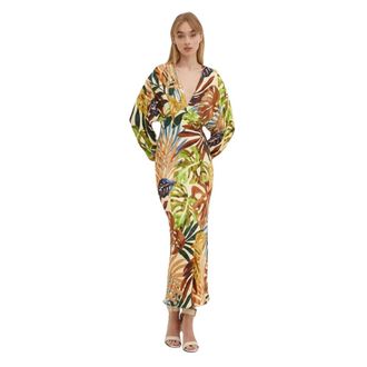 Never Fully Dressed Emma Maxi Jurk - Dames - Maxi kleedjes - Veelkleurig - XS - Kleedjes