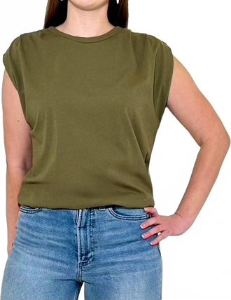 Michael Stars Luca Bubble Crew Neck Tee In Caper
