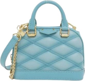 Louis Vuitton Pre-owned Nano Alma Lamb Shoulder Bag - Dames - Vintage Handtas - Blauw - ONE Size - Leer - Vintage