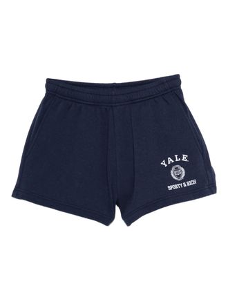 Sporty & Rich Veritas logo-print shorts - Blue