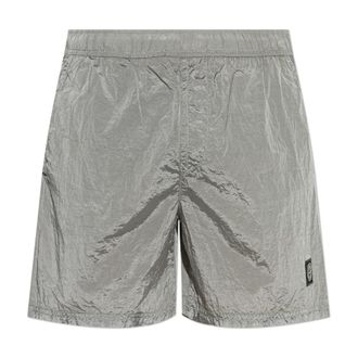 Stone Island Beachwear, male, Gray, Size: M Swim Shorts
