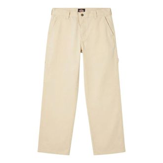 Dickies Straight Trousers, male, Beige, Size: W30 Canvas Carpenter Lightweight Trousers