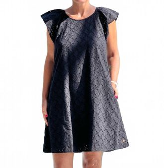 Hatley Kaia Mini Dress In Black Eyelet