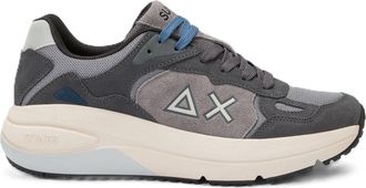 Sun 68 Jupiter Suede Sneaker with Medium Grey Logo, grey, 8.5 UK