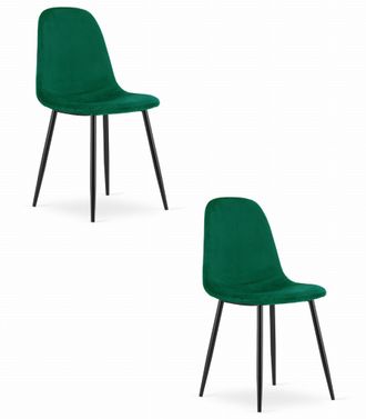 OEM Silla Como - Terciopelo Verde Oscuro X 2