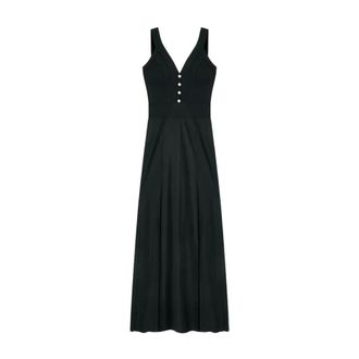 Pain De Sucre Ralia 45 Robe - Dames - Maxi kleedjes - Zwart - S - Kleedjes