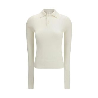 Rier Polo in Seta - - Tops - Donna - Bianco - S