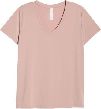 Zella Breathe Active T-Shirt in Pink Fawn at Nordstrom, Size Xx-Large