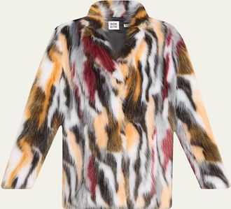 Aexae Spotted Faux Fur Jacket