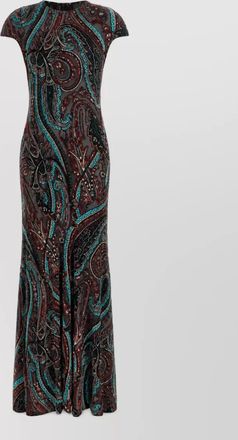 Etro velvet paisley maxi dress