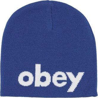 Obey Beanies, male, Blue, Size: ONE SIZE Blue Surf Beanie Hat Stretch Fabric