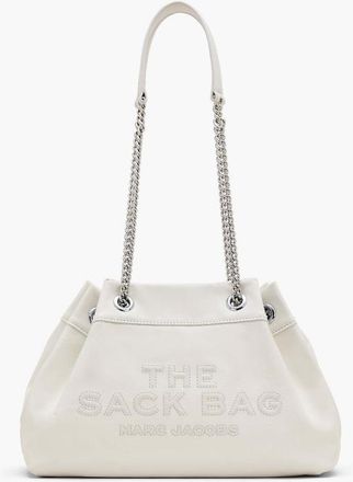 Marc Jacobs The Chain Sack Shoulder Bag In White Leather