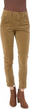MARRAKECH Thalia Baby Corduroy Zipper Hem Pant In Cheetah