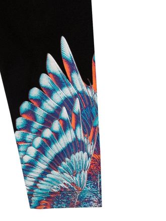 Marcelo Burlon Blue Birds Wings Leggings - Black