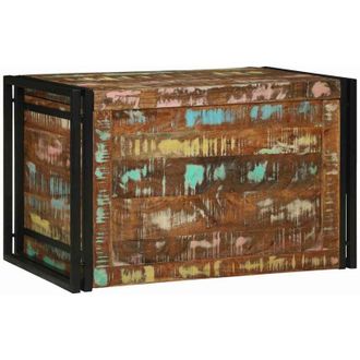 vidaXL Juego De Muebles De Ba&ntilde;o Con Estante 2 Pcs Madera Envejecida