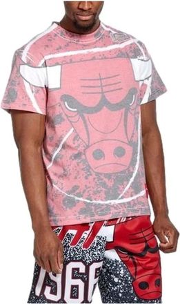 Mitchell & Ness Rode Jumbotron Sublimated T-shirt - Heren - T-shirts - Veelkleurig - L - Tops