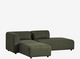 Sklum Sklum - Sof&aacute; Modular Esquinero De 2 Piezas Con Div&aacute;n Derecho Y Puff Fogler