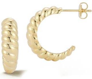 Glaze Jewelry Twisted Hoop Earrings in Gold at Nordstrom Rack