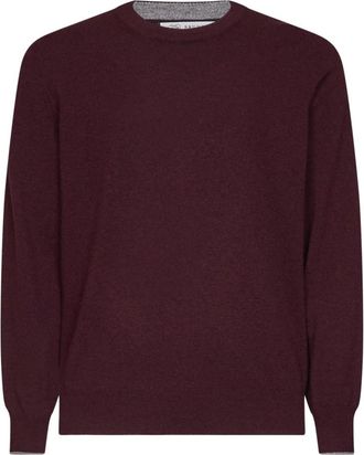 Brunello Cucinelli Cashmere Crewneck Sweater - Heren - Cashmere truien - Bruin - M - Kasjmier - Truien & Vesten
