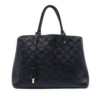 Louis Vuitton Pre-owned Handbags, female, Black, Size: ONE SIZE Pre-owned Montaigne MM