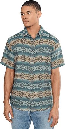 Pendleton Gateway Chamois Shirt Short Sleeve Mens Clothing Bridge Creek Blue : 2XL, Chamois/Cotton