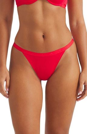 adidas Originals Set of 3 String Bikini Briefs in Grey/White/Ruby at Nordstrom, Size X-Large