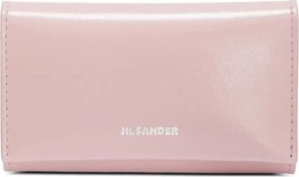Jil Sander Borsellino portachiavi goffrato - Rosa