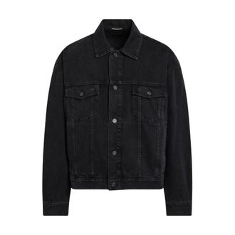 Saint Laurent Heren, Jassen, Zwart, Maat: XL Denim