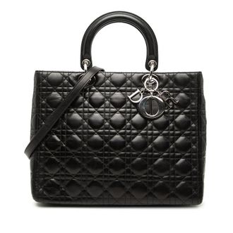 Dior Pre-owned Dior Large Lambskin Cannage Lady Dior Ladies QOMBNII8WJVU9D54