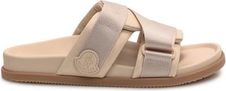 Moncler Mon Summer Slides - Dames - Sandalen - Roze - 35 EU - Leer - Schoenen