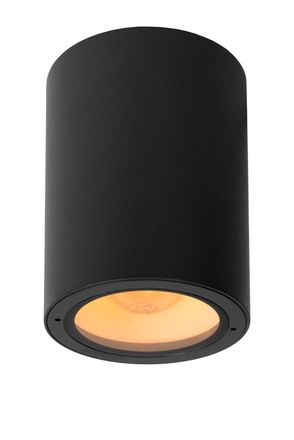 Lucide Foco de techo de aluminio 1xE27, negro