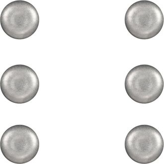 10 Strawberry Street Set of 6 Moab Stainless Steel Coupe Dinnerware: 5in Round Plate