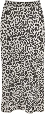 A Paper Kid Gonna Lunga Animalier - - Skirts - Donna - Multicolore - S