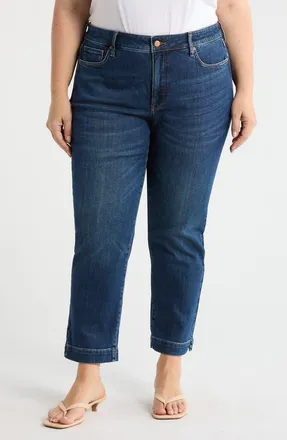 NYDJ Sheri Ankle Slim Straight Leg Jeans in Sunset Villa at Nordstrom, Size 16W