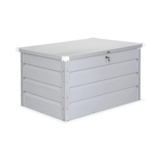 Sweeek Ba&uacute;l de exterior met&aacute;lico de 285l, gris aluminio