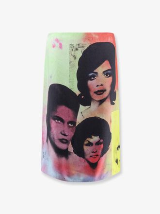 Versace Gonna midi in twill di seta stampata - VERSACE - gender_Woman