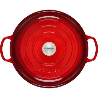LE CREUSET Signature 5-Quart Enameled Cast Iron Braiser in Cerise at Nordstrom