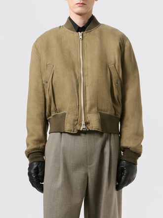 Our Legacy Bomber in cupro con chiusura a zip e fondo elasticizzato